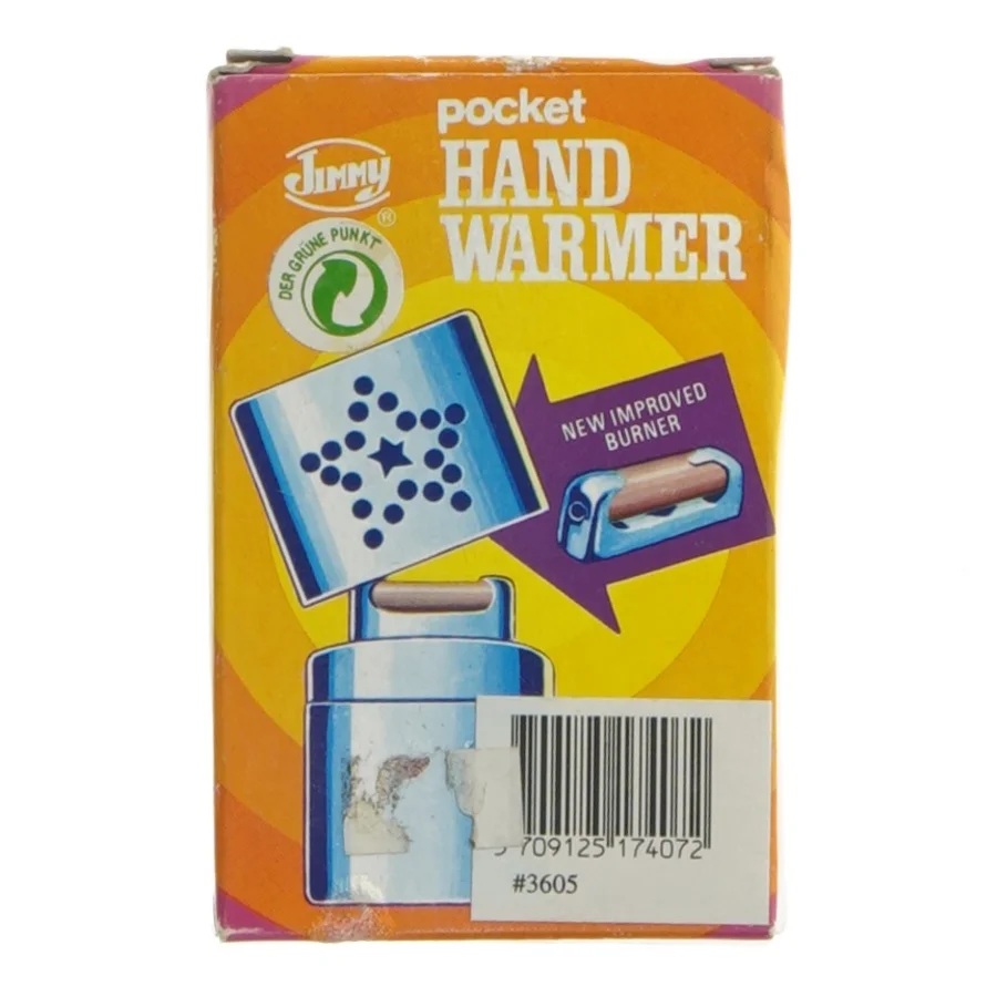 Lomme Håndvarmer fra Jimmy (str. 10 cm)