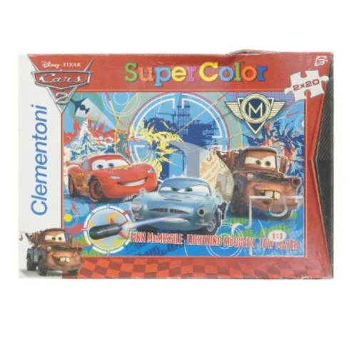 Clementoni Cars 2 puslespil fra Disney (str. 2 x 20 brikker)