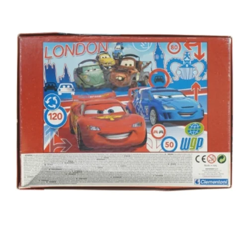 Clementoni Cars 2 puslespil fra Disney (str. 2 x 20 brikker)