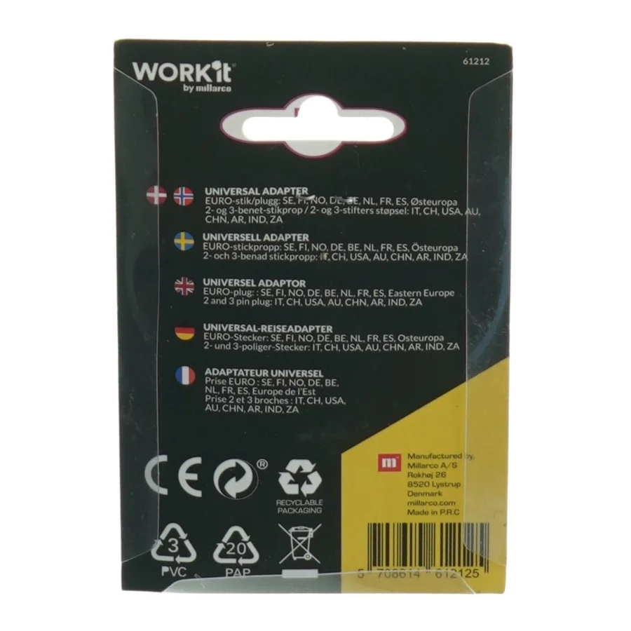 Universal rejseadapter