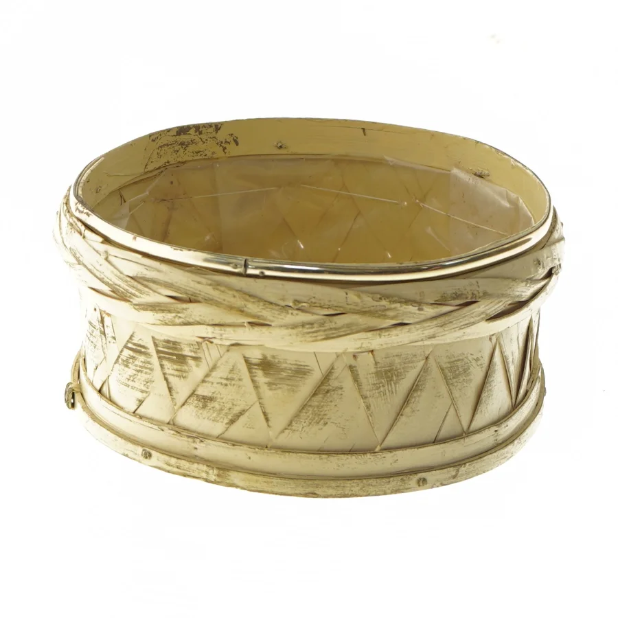 Oval kurv (str. 20x25x8,5 cm)