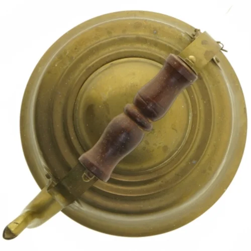 Vintage tekande i messing (str. Ø 18x13 cm)