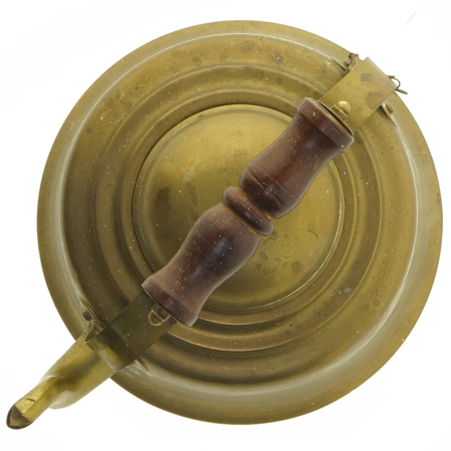 Vintage tekande i messing (str. Ø 18x13 cm)