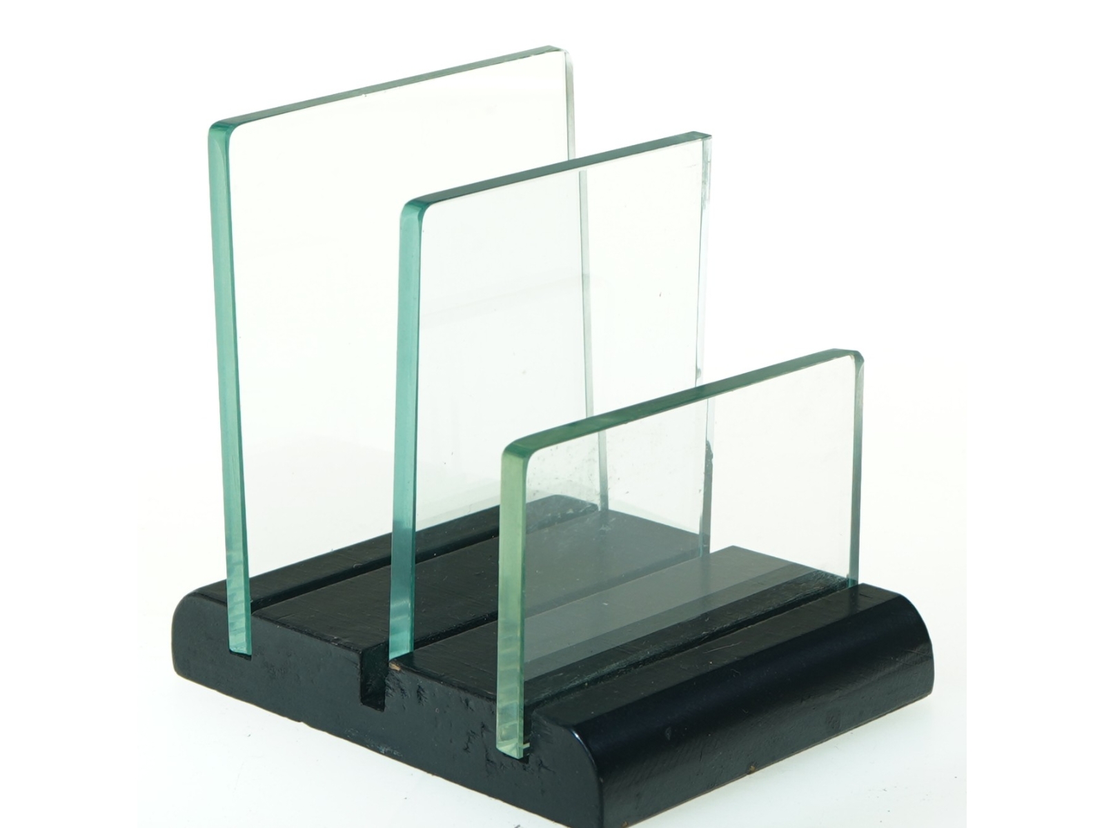 Modern brevholder i glas (str. 13 cm)