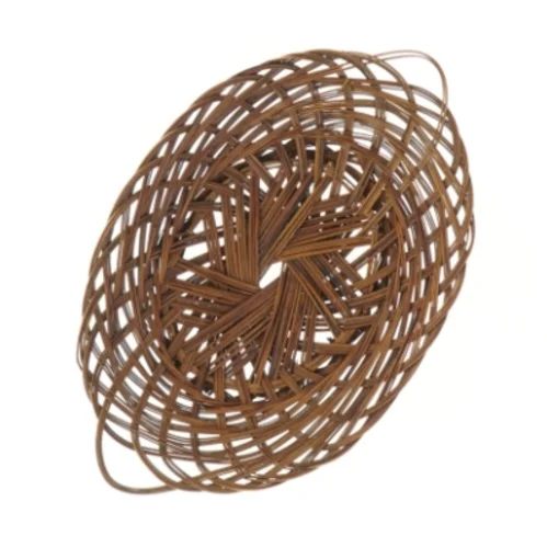 Flettet kurv uden håndtag (str. Ø 28x Ø 20 cm)