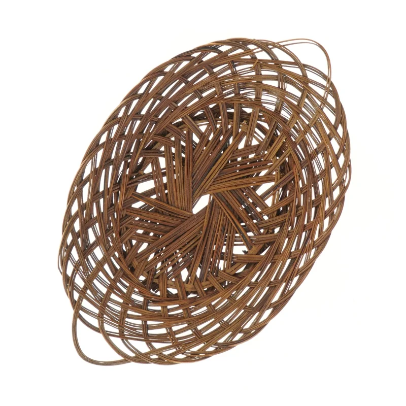 Flettet kurv uden håndtag (str. Ø 28x Ø 20 cm)