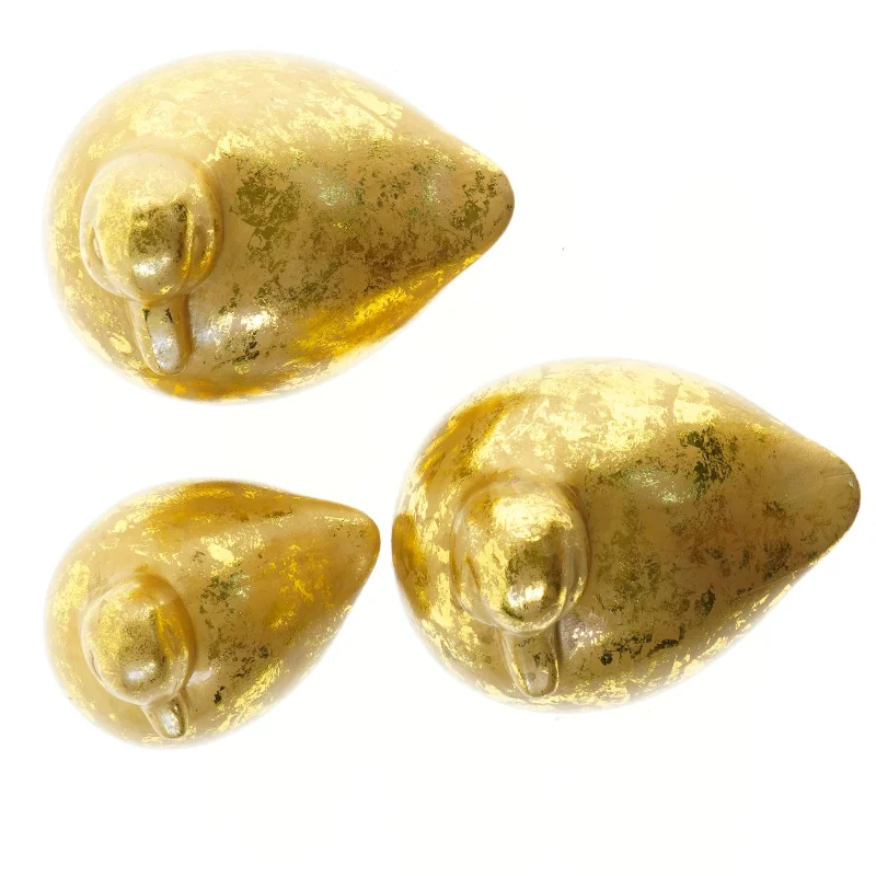 Dekoration tre guldænder (str. 15x15,5&20x21 cm)