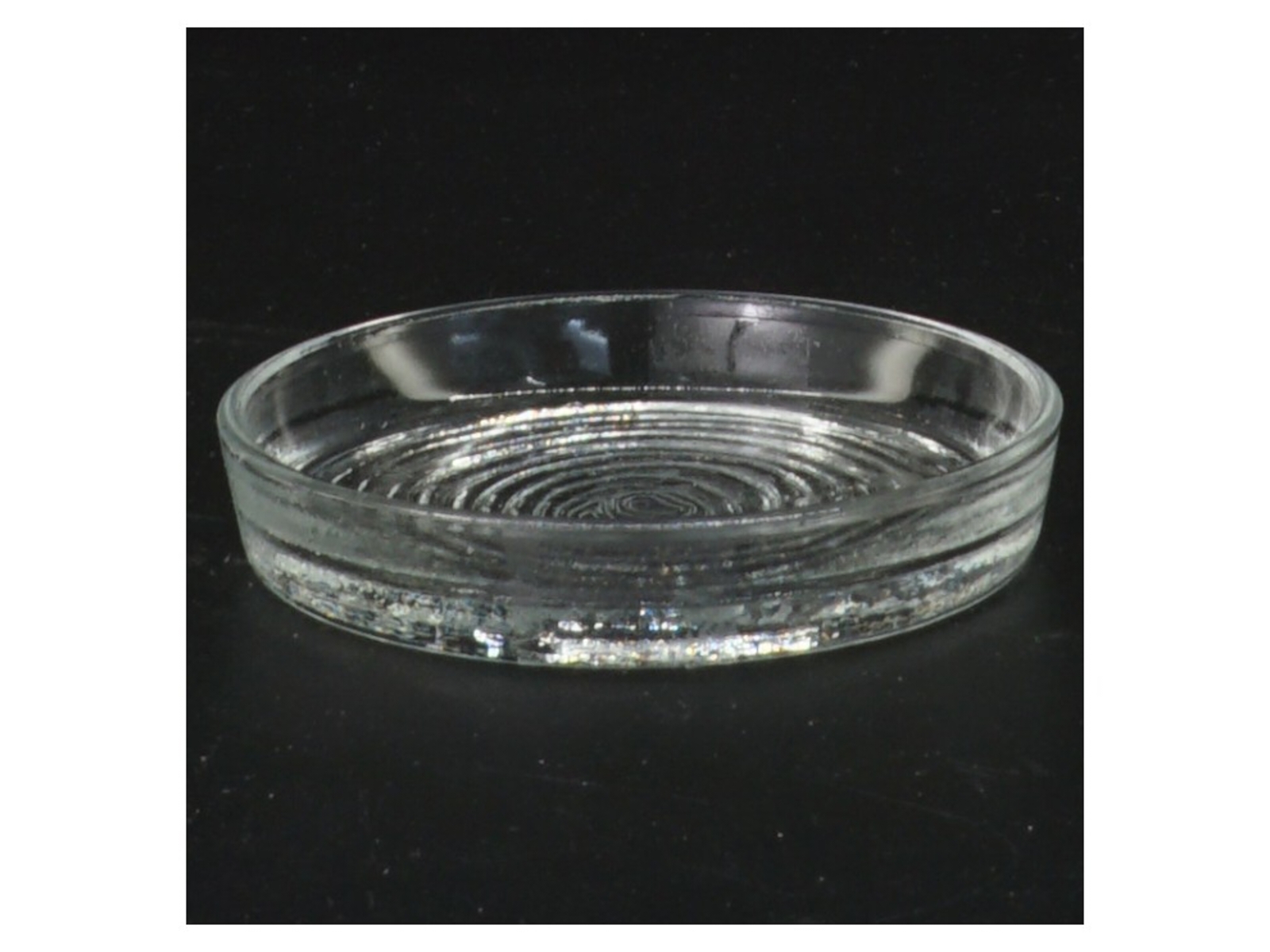Glas osteklokke med bakke (str. 10 cm)