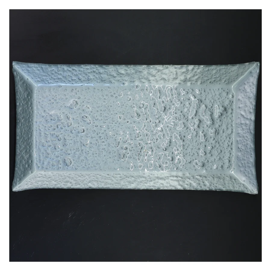 Rektangulært keramikfad (str. 35x19x2,5 cm)