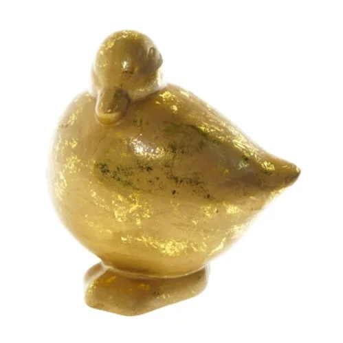 Guld fuglefigur (str. 14 cm)