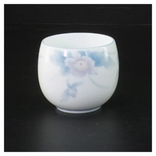 Keramisk skål med blomster (str. Ø 7 cm)