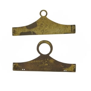 Dekorative messing holdere til klokkestreng(str. 17 cm)