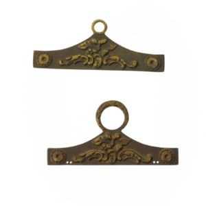 Dekorative messing holdere til klokkestreng(str. 17 cm)