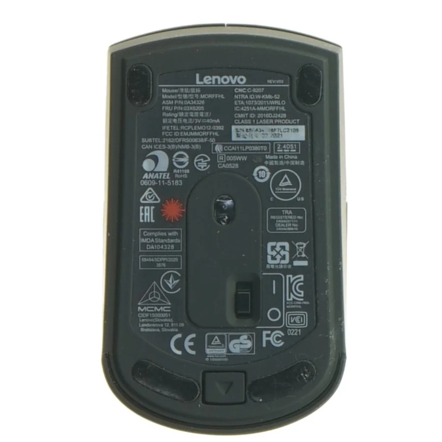Lenovo trådløs mus fra Lenovo (str. 9,5x5,5 cm)