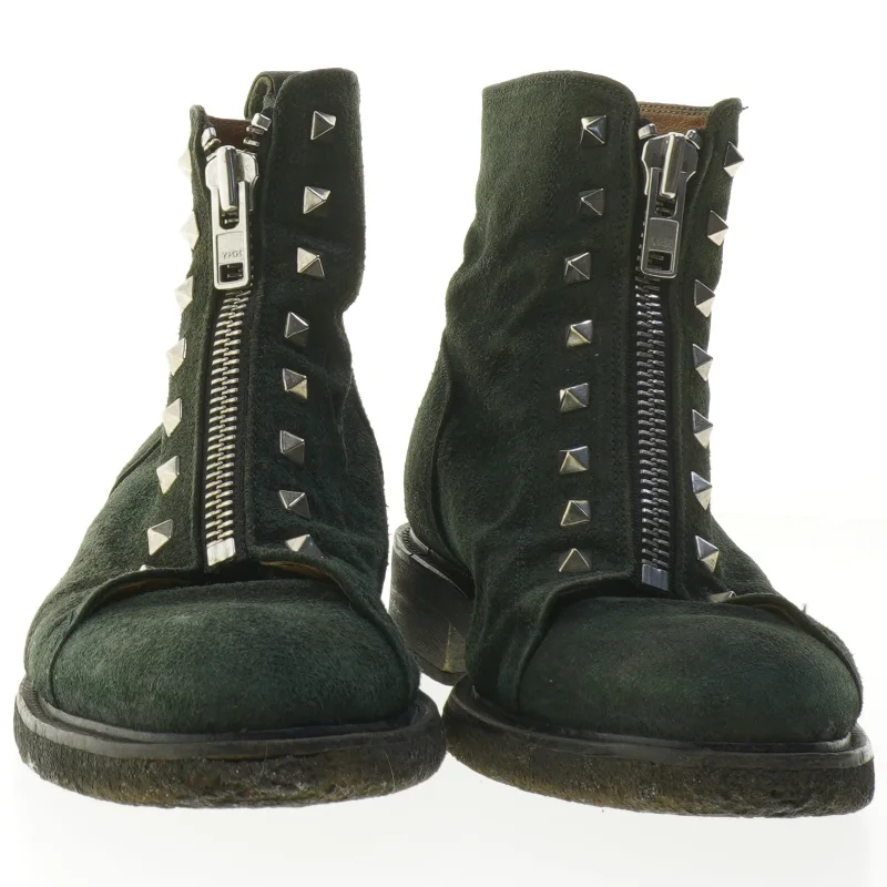 Støvlere med nitter og lynlås fra Billi Bi (str. 39 )