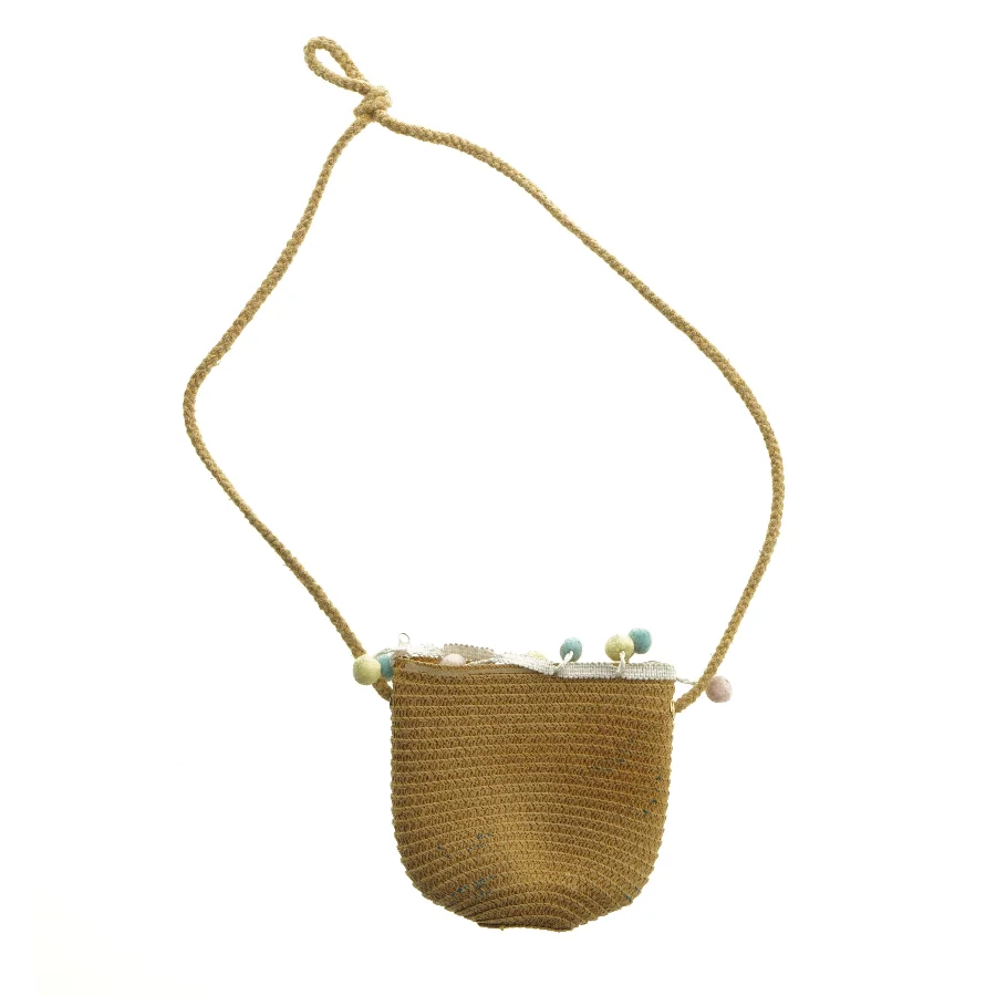 Lille stråtaske med strop (str. 13,5x15 cm)