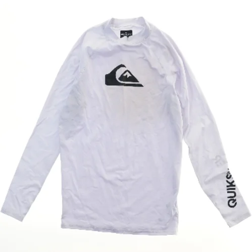 Langærmet hvid Quiksilver rashguard fra Quiksilver (str. M)
