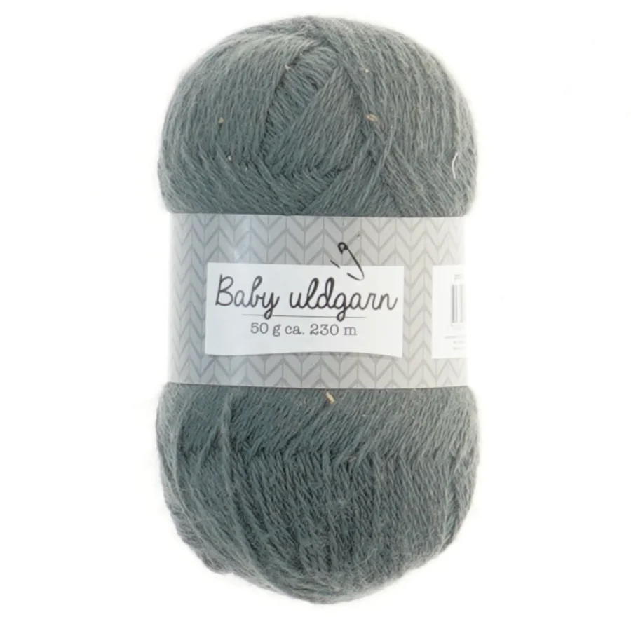Grøn baby uldgarn (str. 50 g ca 230 m cm)