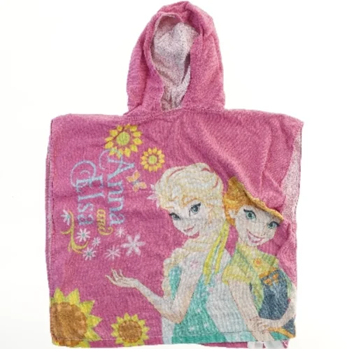 Børneponcho med hætte og Frozen motiv fra Frozen (str. 60x56 cm)