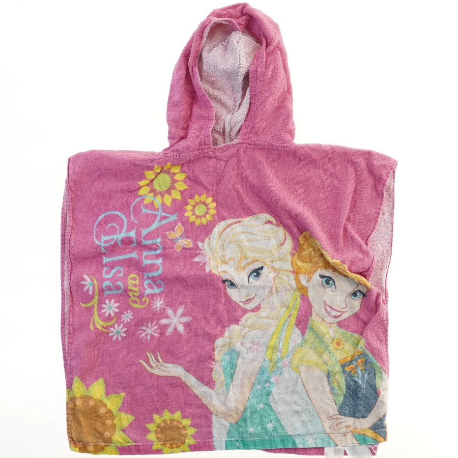 Børneponcho med hætte og Frozen motiv fra Frozen (str. 60x56 cm)