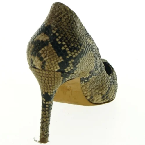 Slangeskindspumps fra Billi Bi (str. 39,5)