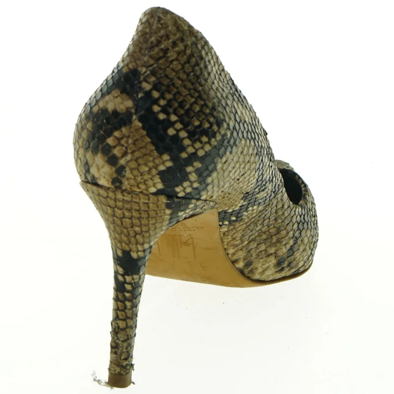 Slangeskindspumps fra Billi Bi (str. 39,5)