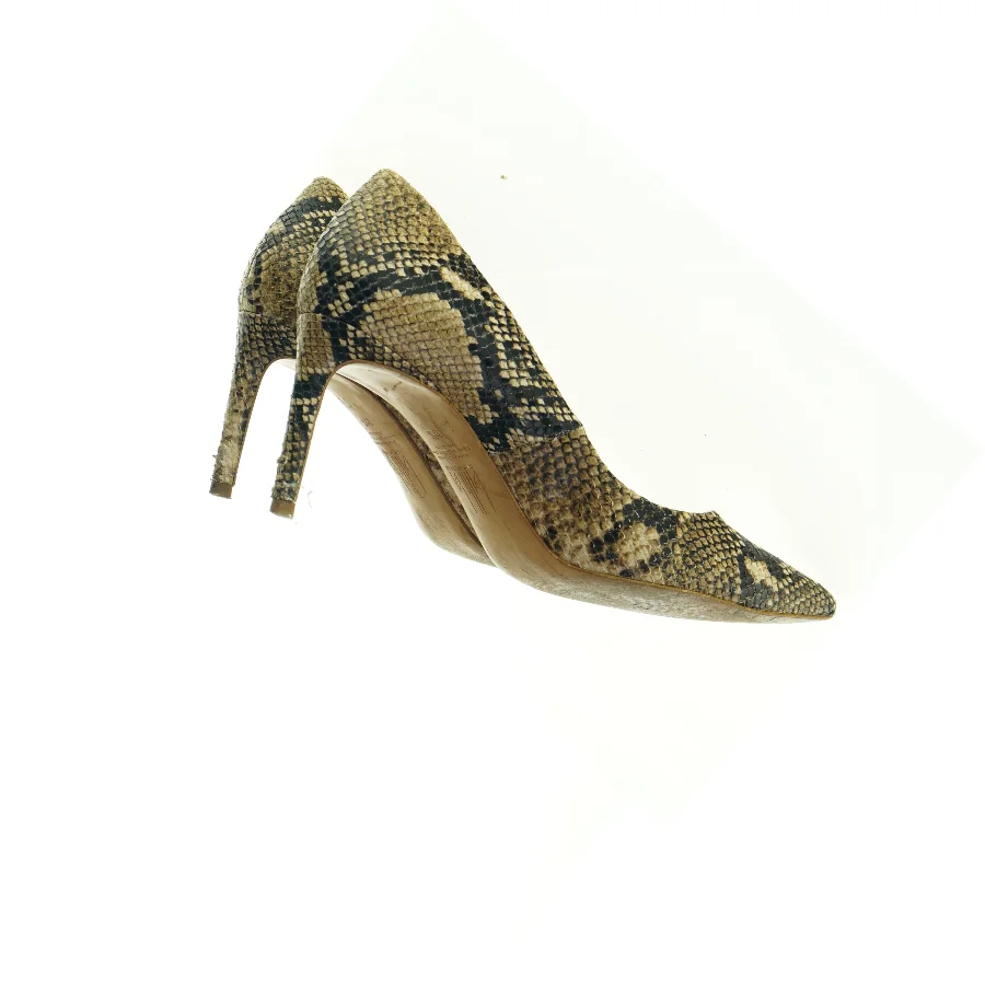Slangeskindspumps fra Billi Bi (str. 39,5)
