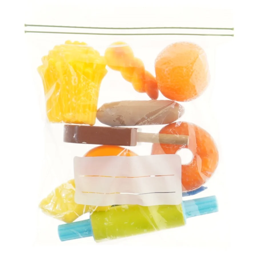 Legetøjs madvarer sæt (str. 21,5x16,5 cm)