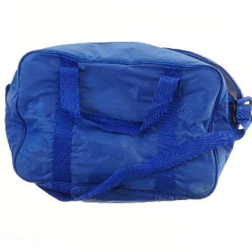 Blå rejsetaske med maritimt motiv (str. 40x19x27 cm)