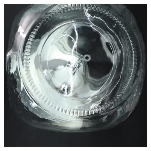 Glastønde med hul til aftapningshane (str. 32 cm)