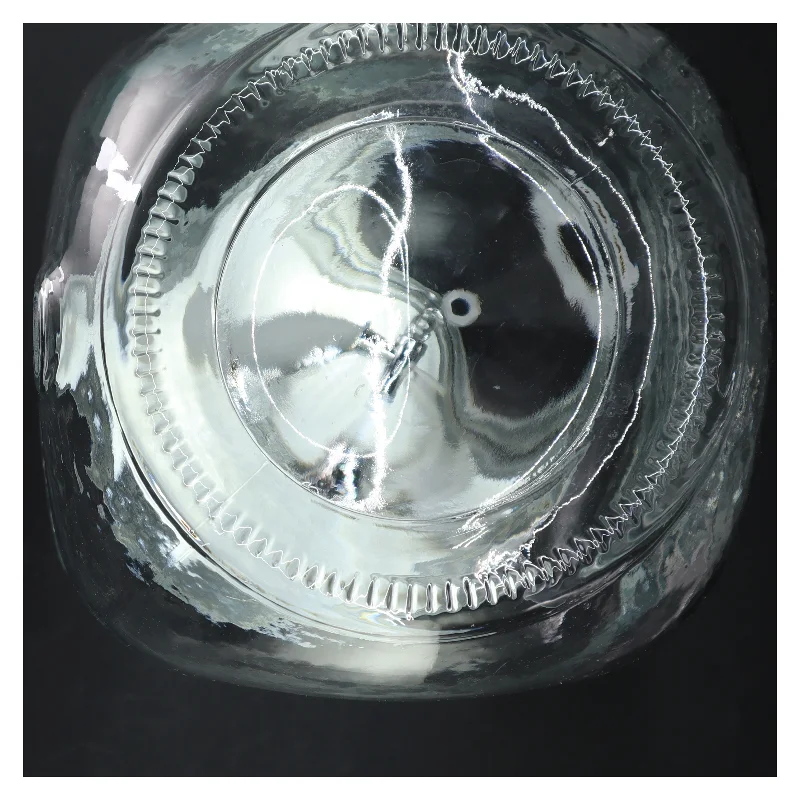 Glastønde med hul til aftapningshane (str. 32 cm)