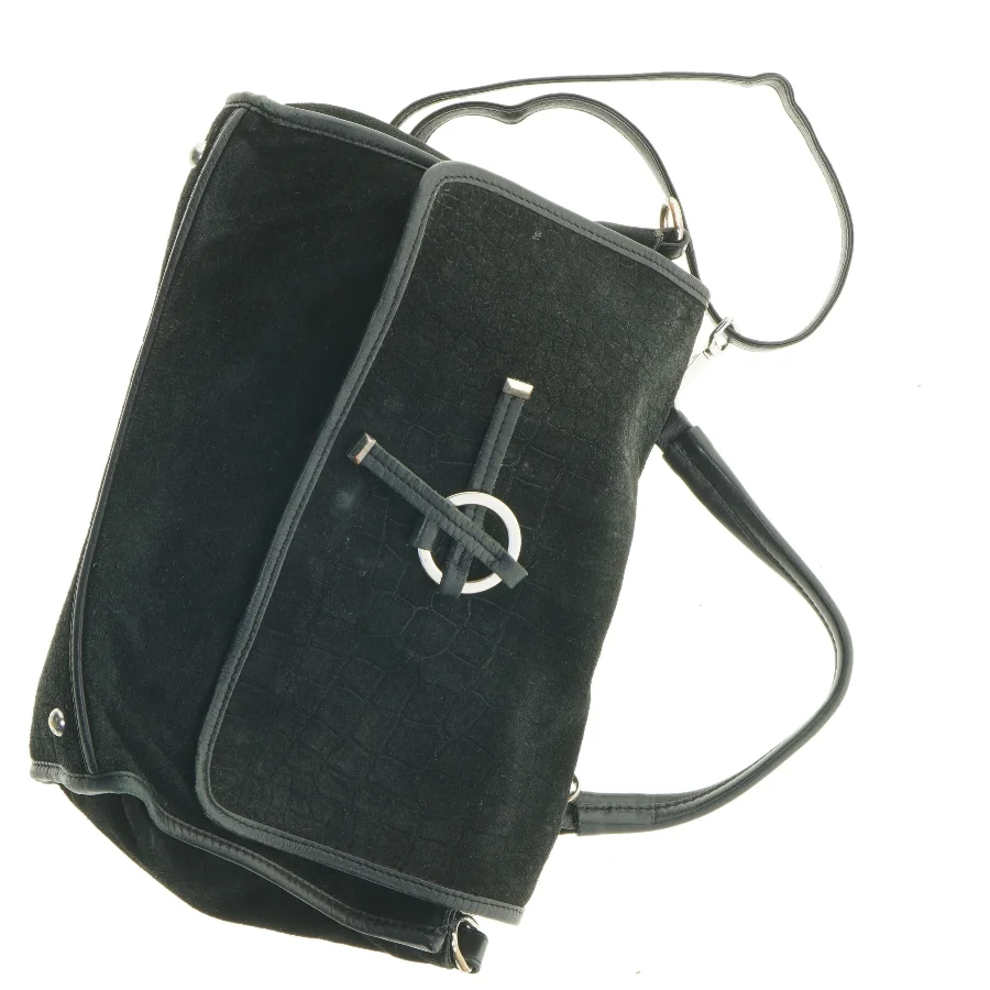 Sort skuldertaske (str. 30x21 cm)