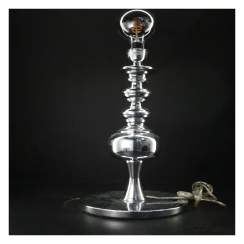 Krom bordlampe (str. 59. cm)