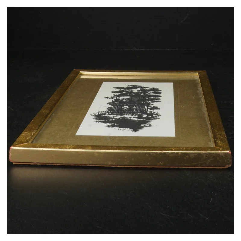 Indrammet papirklip (str. 31. x 20 cm)