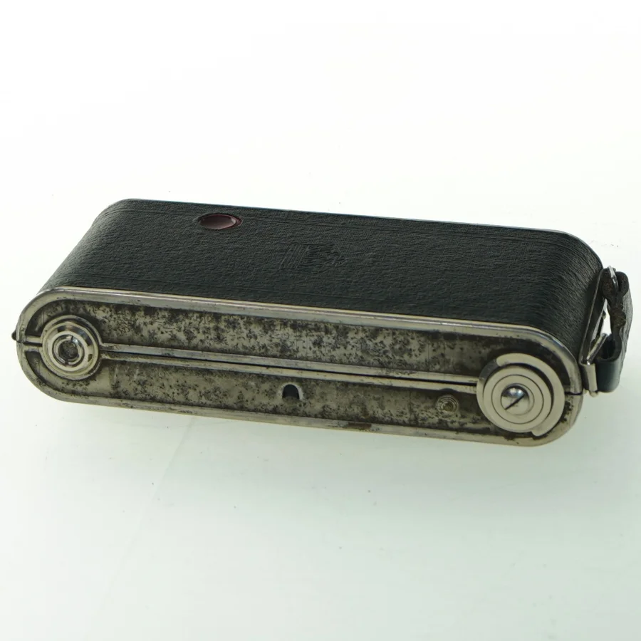 Vintage Coronet kamera med taske (str. 17x7,5 cm)