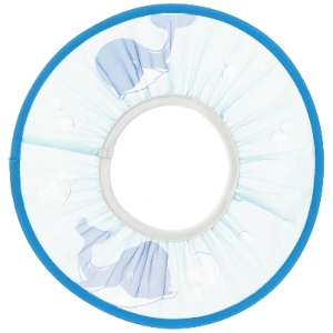 Badehat med hvalmotiv (str. Ø 28 cm)