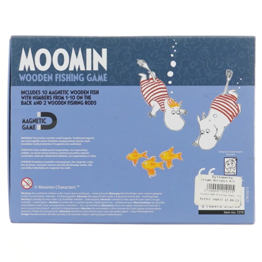 Moomin fiskespil i træ (str. 16x21 cm)