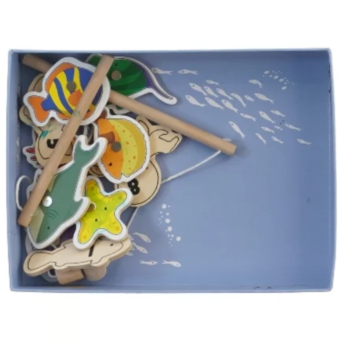 Moomin fiskespil i træ (str. 16x21 cm)