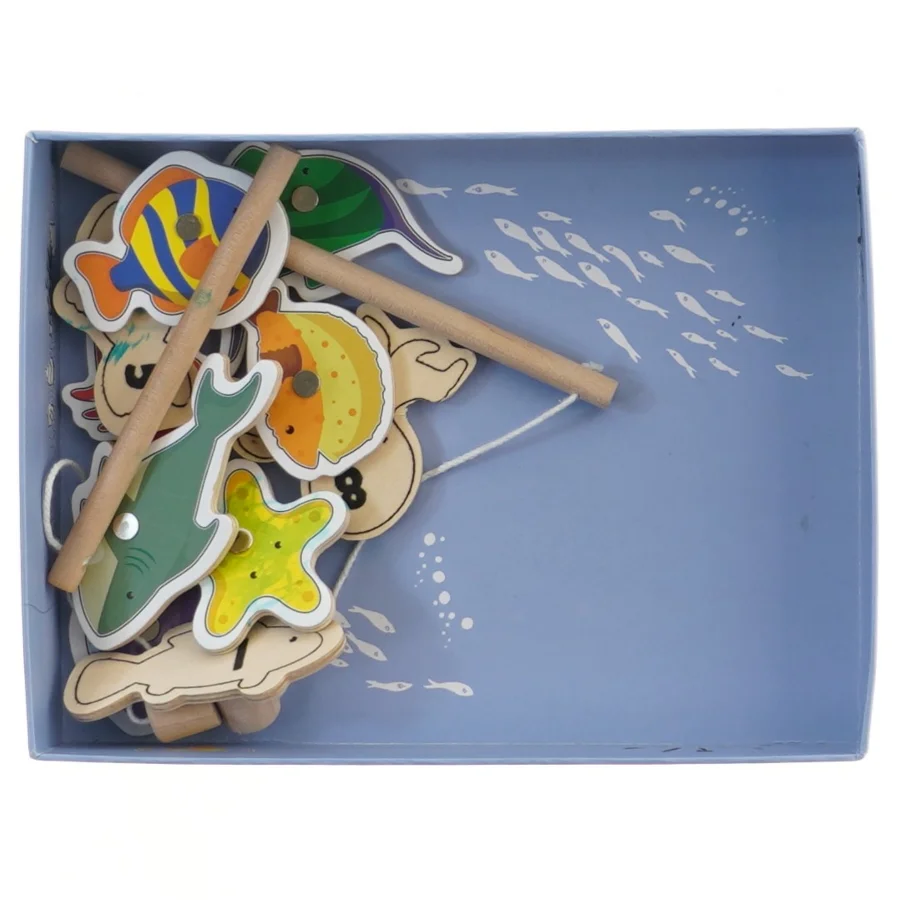 Moomin fiskespil i træ (str. 16x21 cm)