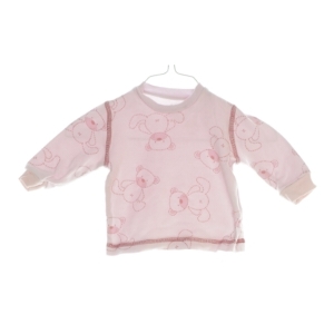 Langærmet bluse med bamser (str. 62) fra Ukendt (str. 62)