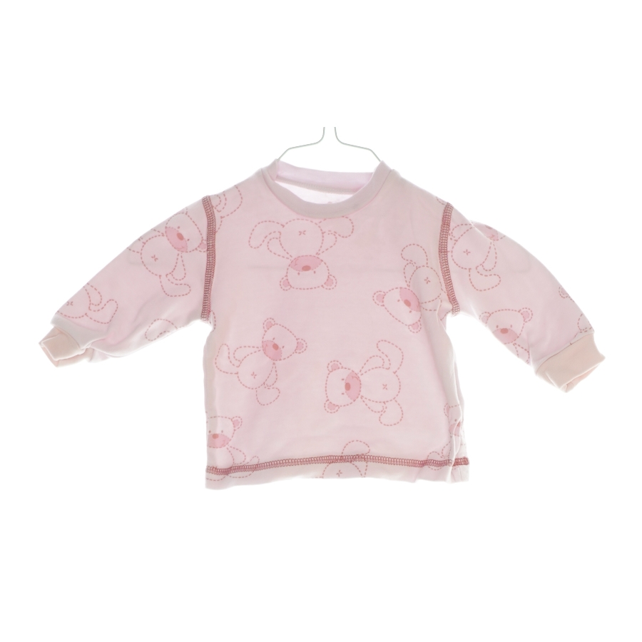 Langærmet bluse med bamser (str. 62) fra Ukendt (str. 62)
