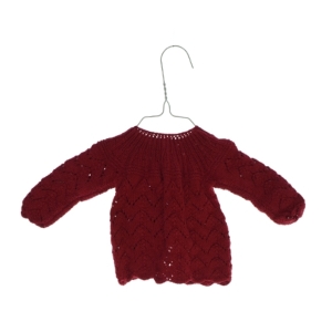 Hjemmestrikket trøje (str. ca. 62) fra Ukendt (str. ca. 62)