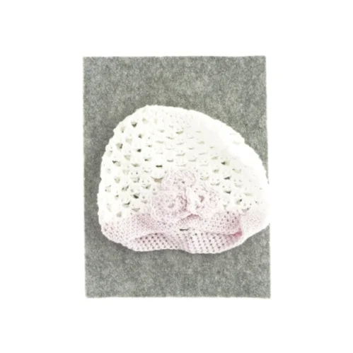 Babyhue, hjemmehæklet (Str. Ca. 50) fra Ukendt (str. Ca. 50)