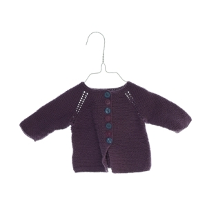 Hjemmestrikket trøje (str. ca. 62) fra Ukendt (str. Cirka 62)