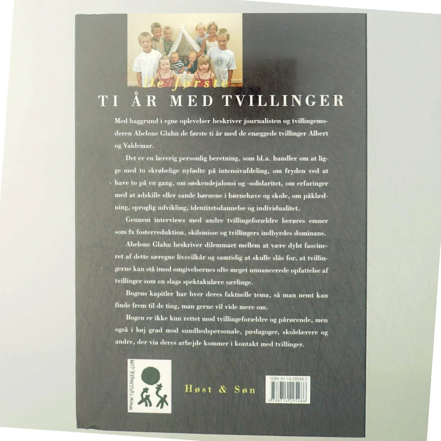 De første ti år med tvillinger af Abelone Glahn (Bog)