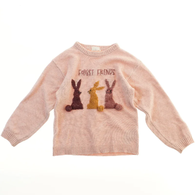 Striktrøje med kaniner fra Minymo (str. 122)