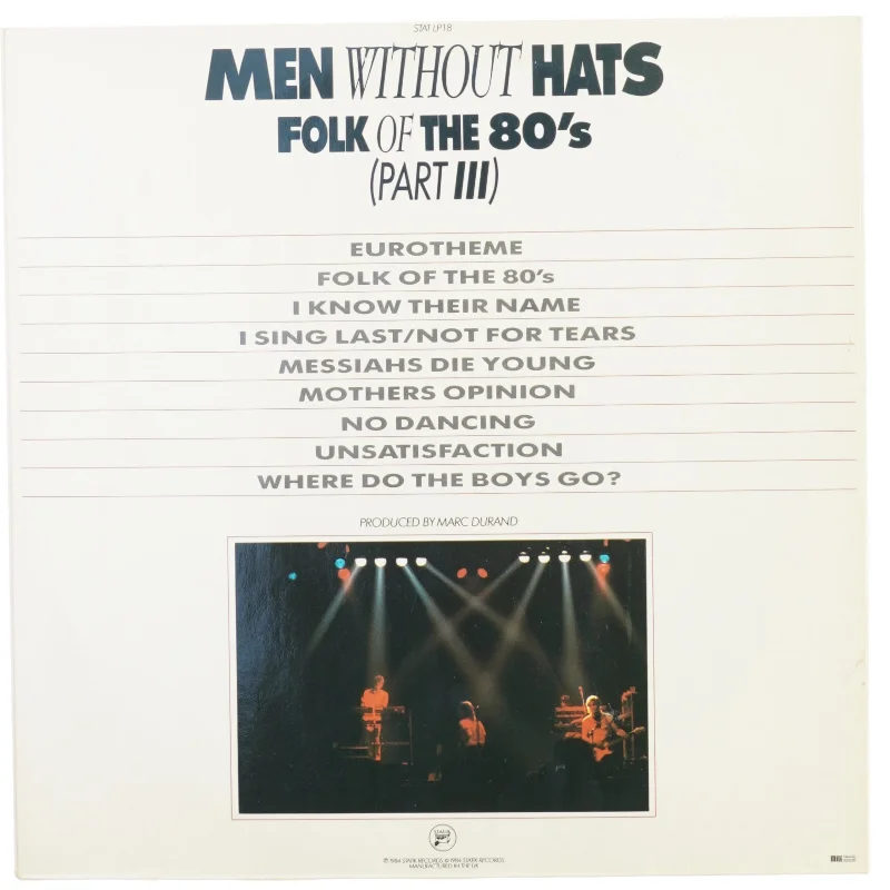 LP af men without hats fra Mile