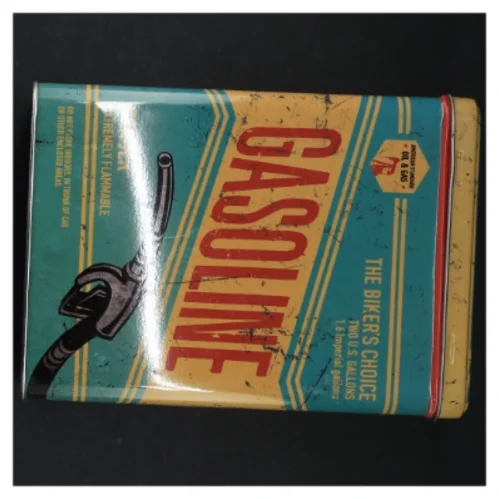 Metaldåse med Gasoline-tema