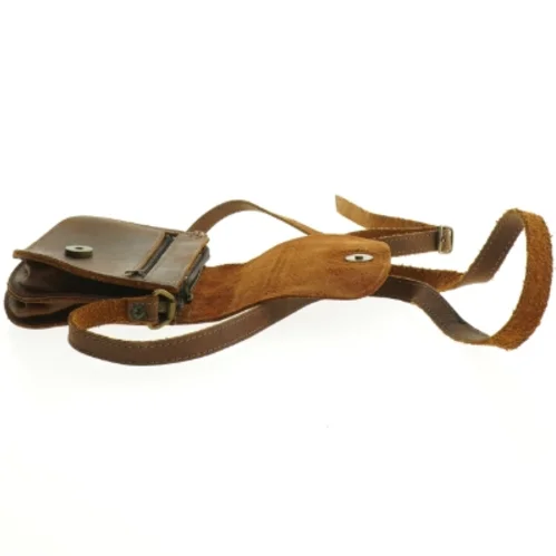 Læder skuldertaske (str. 18 x 13 cm)