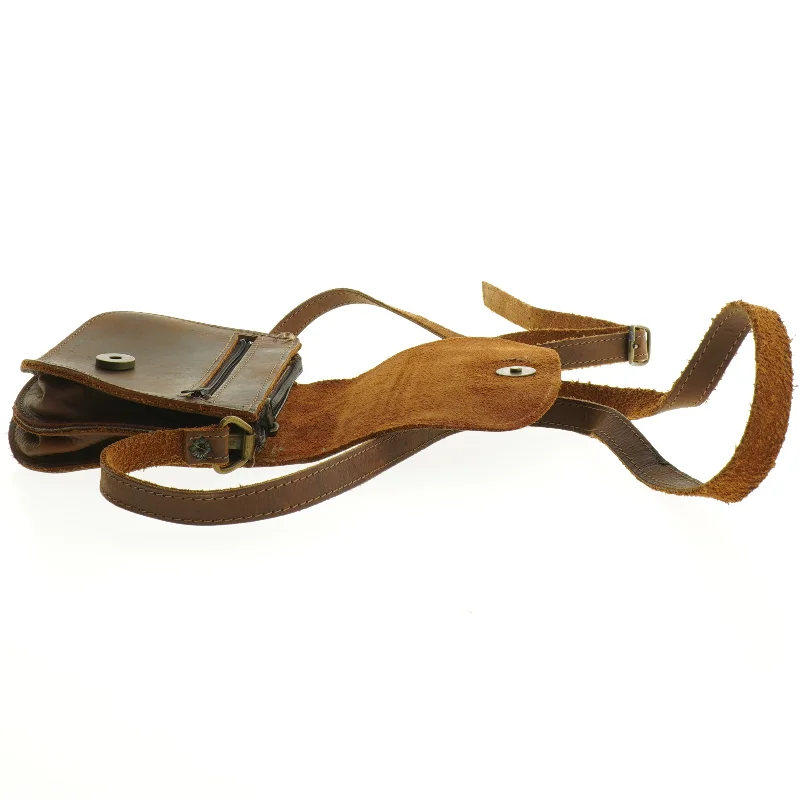 Læder skuldertaske (str. 18 x 13 cm)